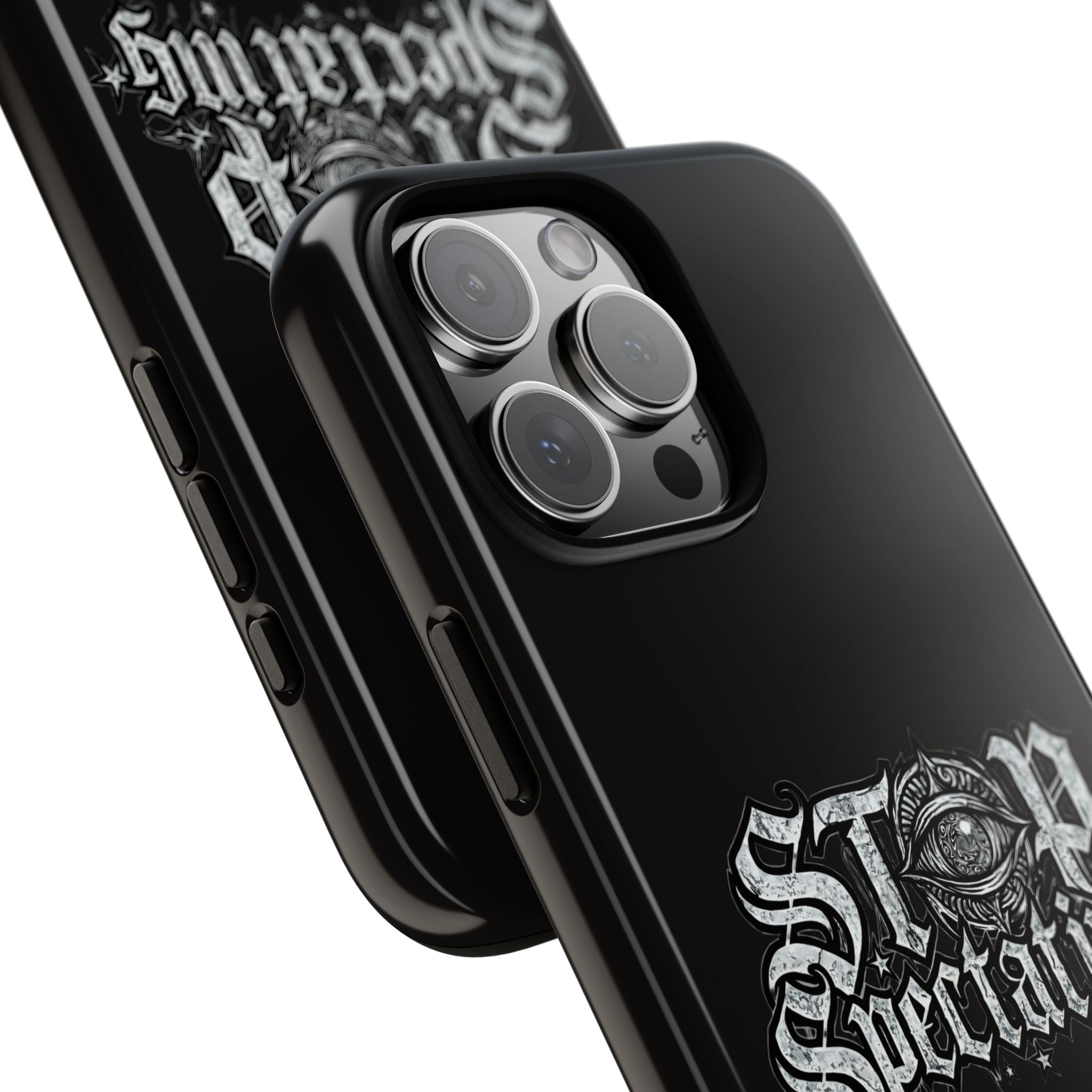 Stop Spectating Tough Phone Case — Protective Graphic Phone Cover with Gothic Eye Design