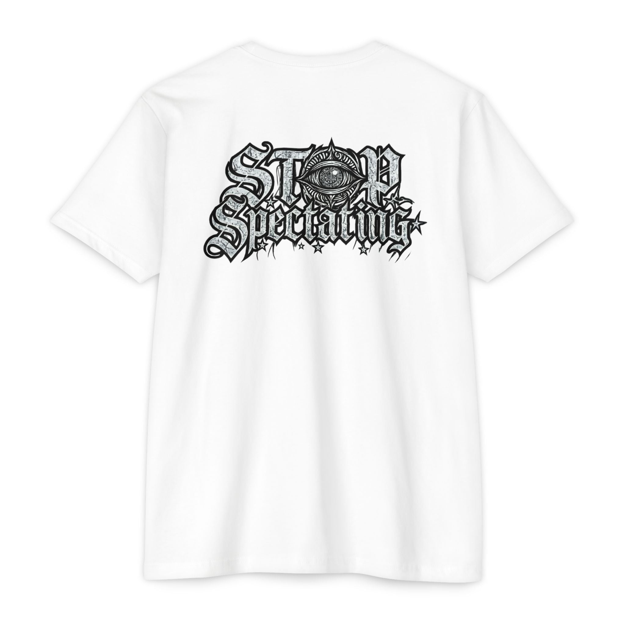 Stop Spectating Lightweight Blend T-Shirt - White