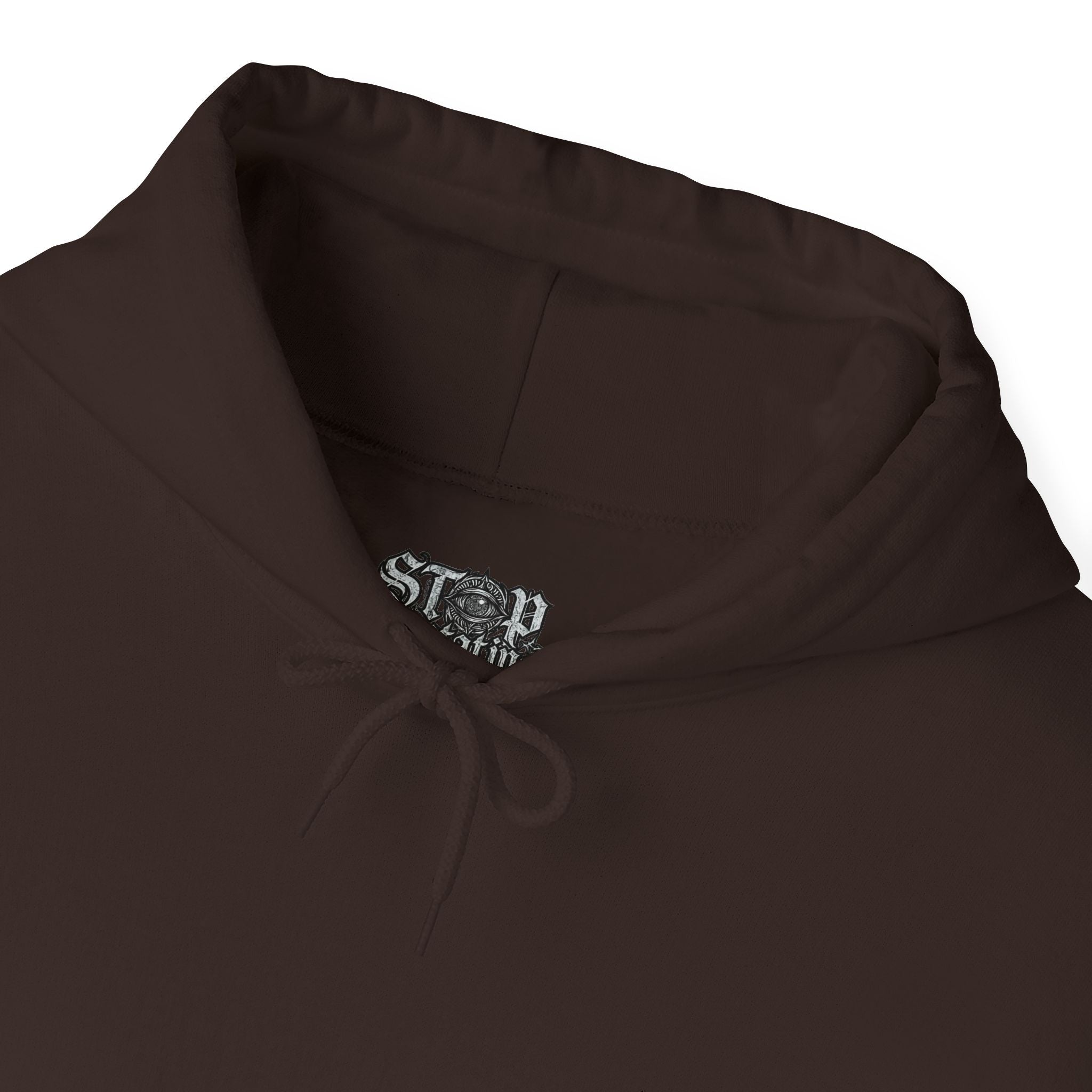 Stop Spectating Embroidered Hoodie - Brown