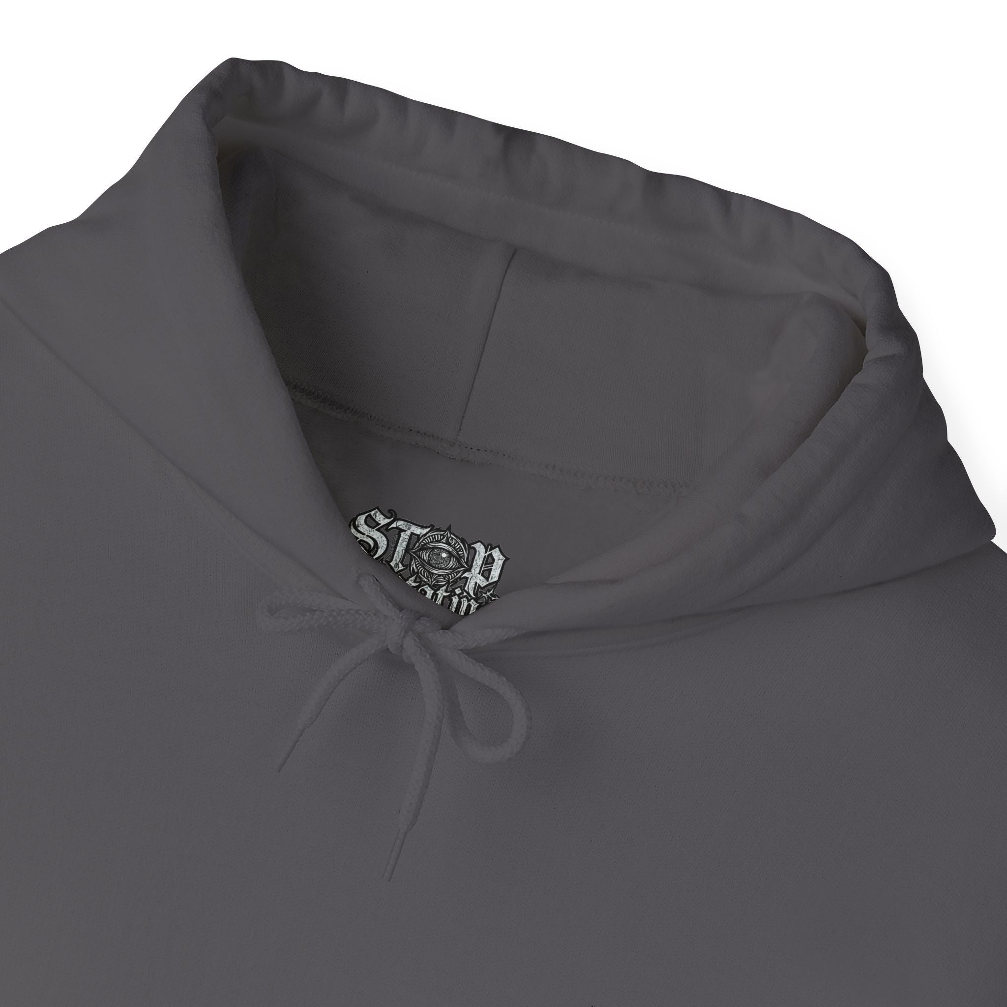 Stop Spectating Embroidered Hoodie - Grey