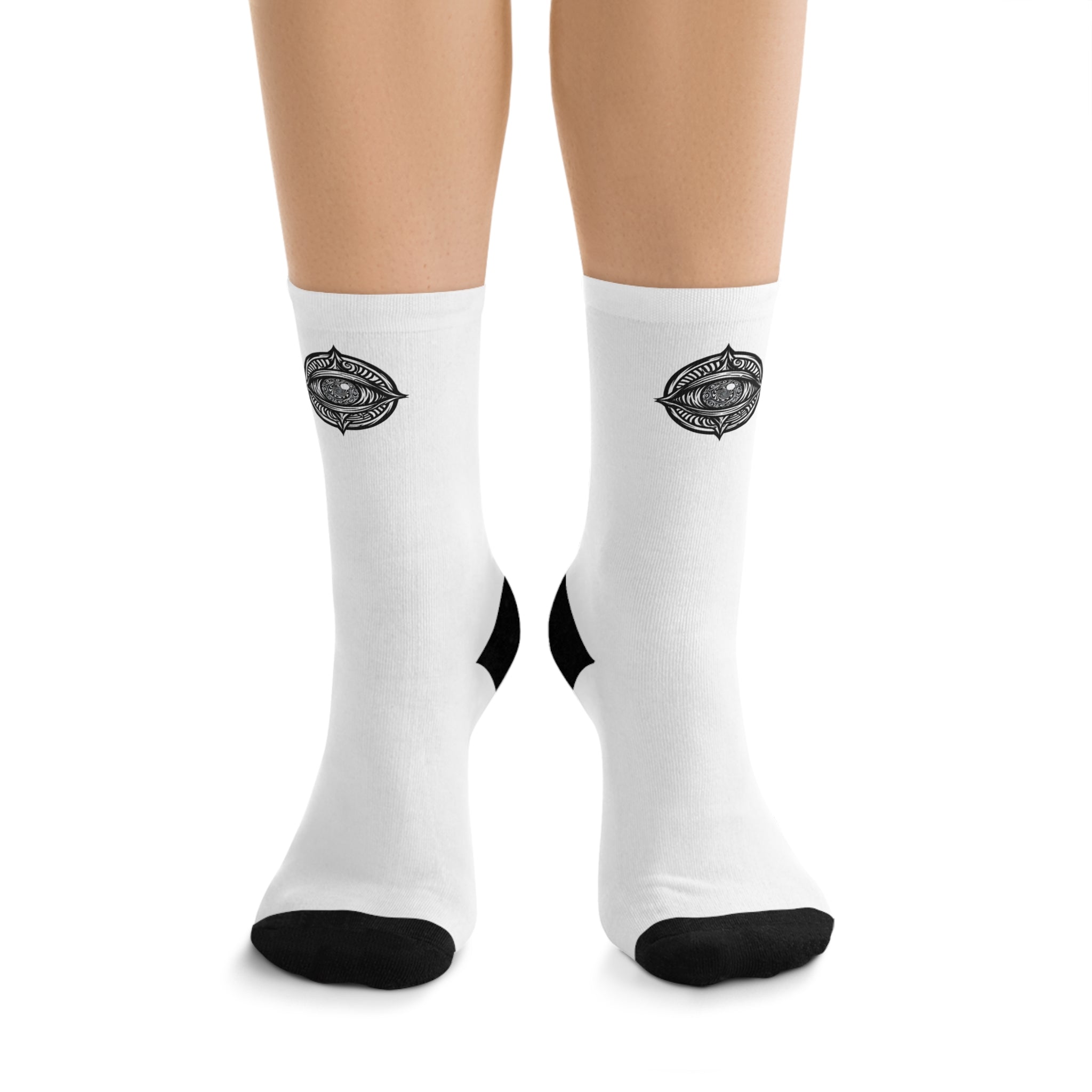 Stop Spectating Socks White