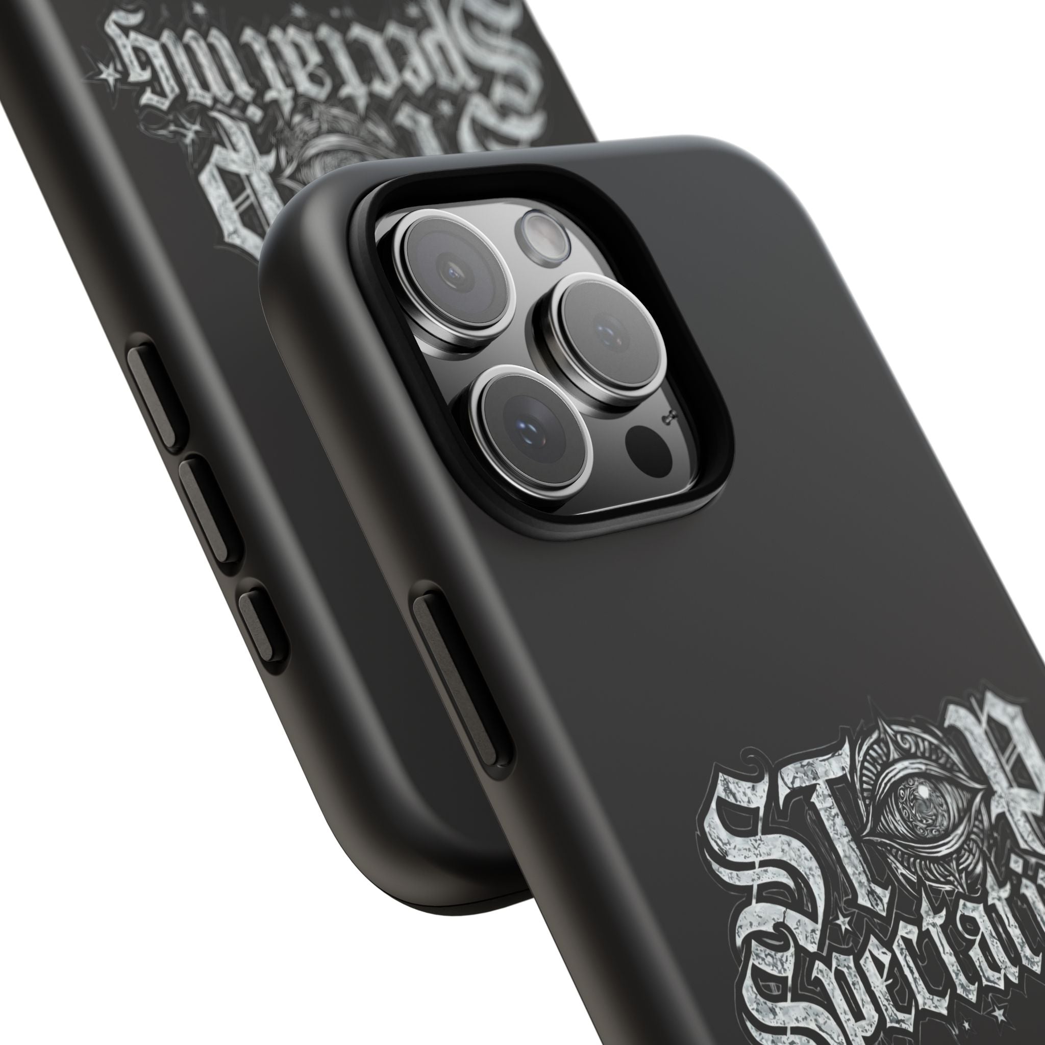Stop Spectating Tough Phone Case — Protective Graphic Phone Cover with Gothic Eye Design