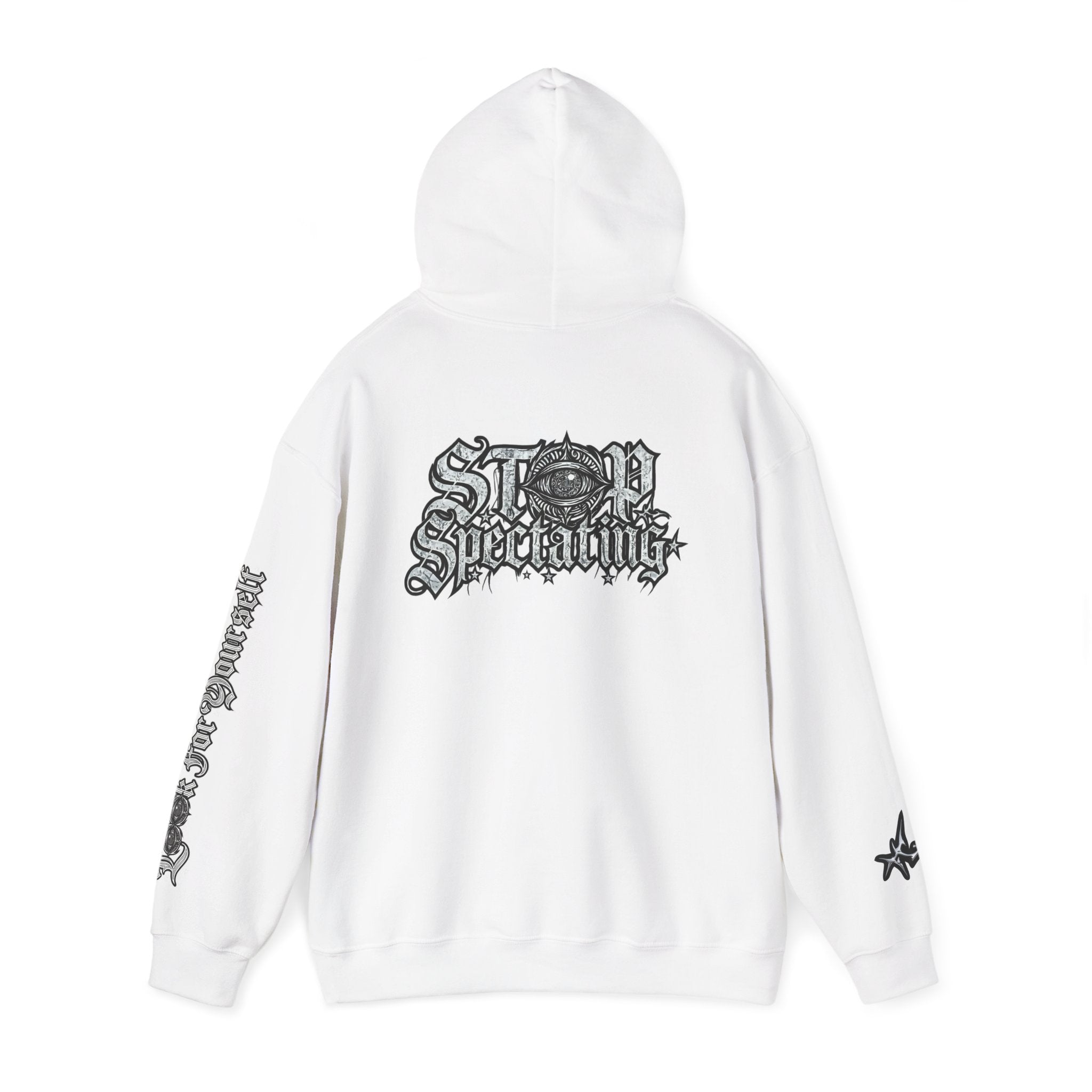 Stop Spectating Hoodie | Look for Yourself - White