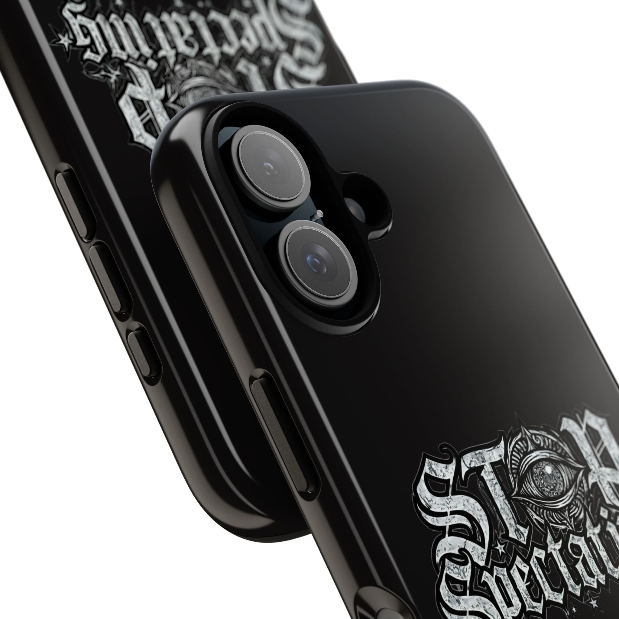 Stop Spectating Tough Phone Case — Protective Graphic Phone Cover with Gothic Eye Design