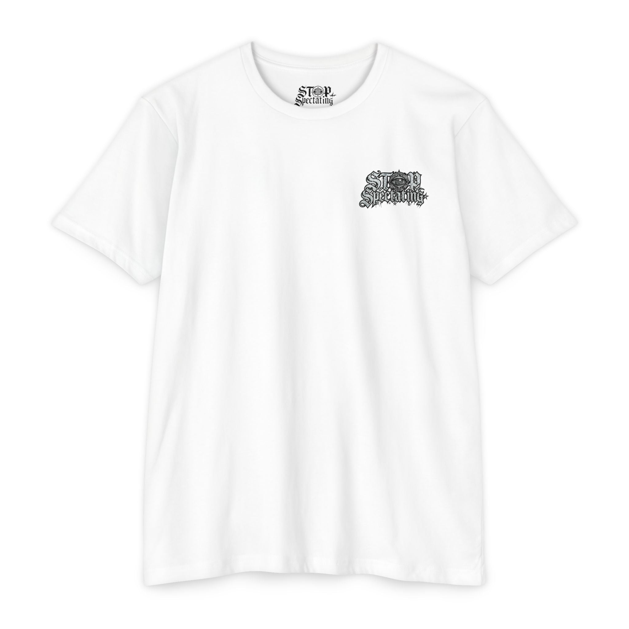 Stop Spectating Lightweight Blend T-Shirt - White