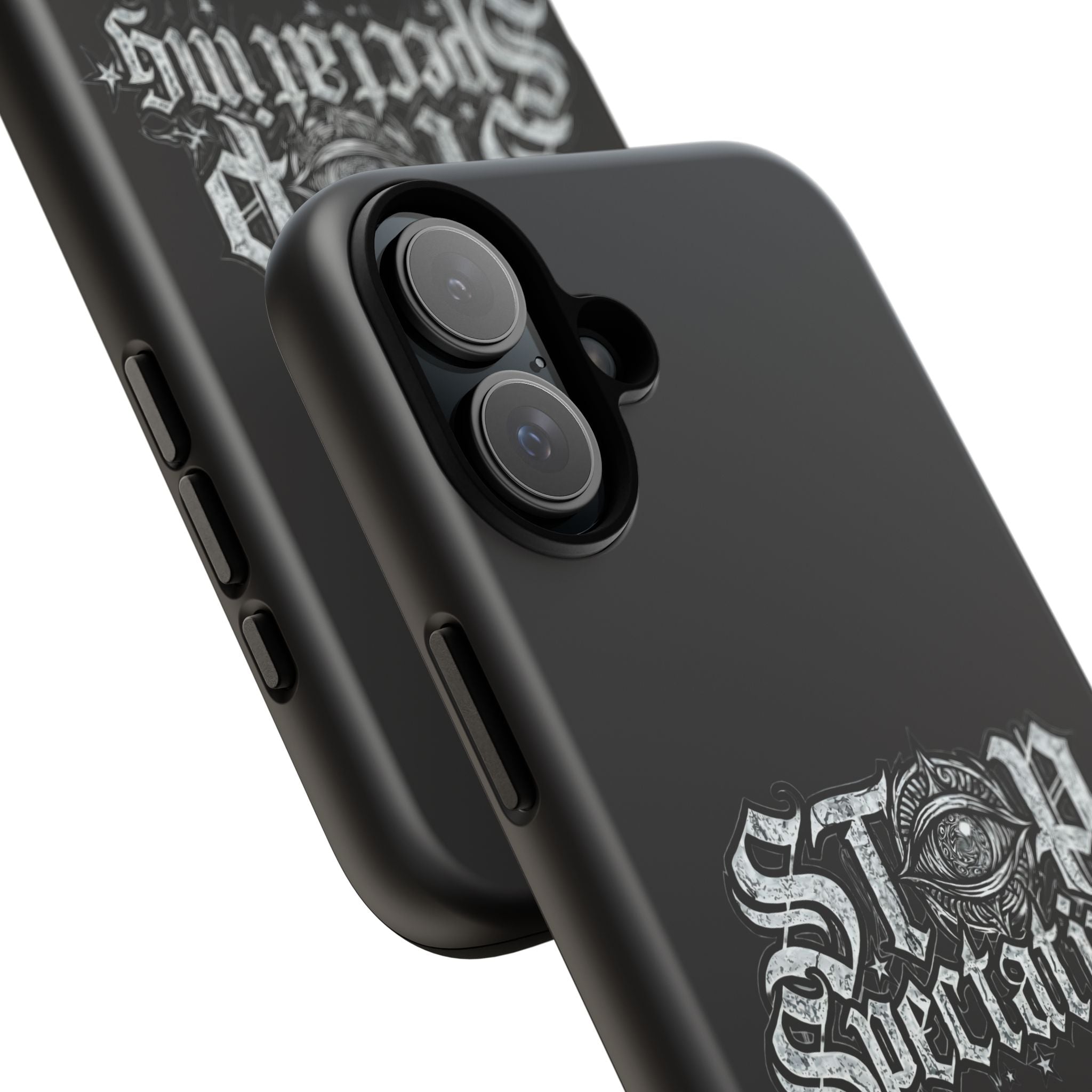 Stop Spectating Tough Phone Case — Protective Graphic Phone Cover with Gothic Eye Design