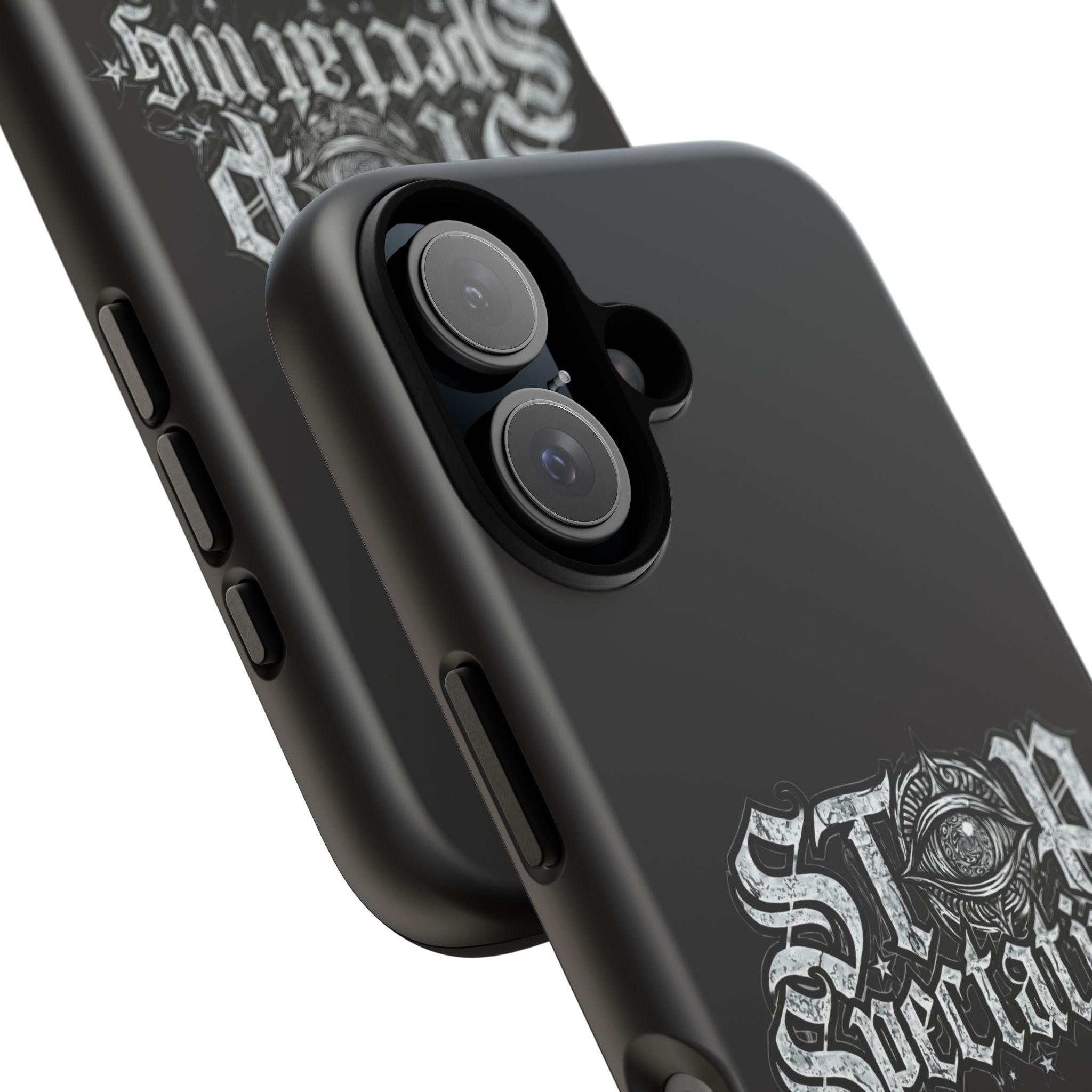 Stop Spectating Tough Phone Case — Protective Graphic Phone Cover with Gothic Eye Design